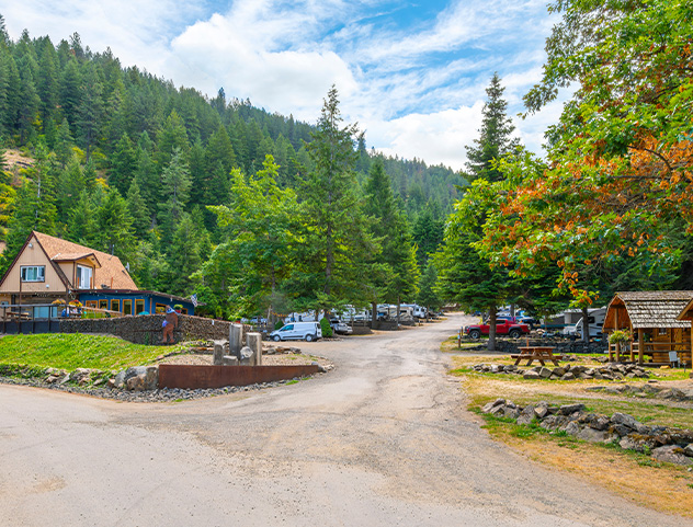 RV campground and resort scenery